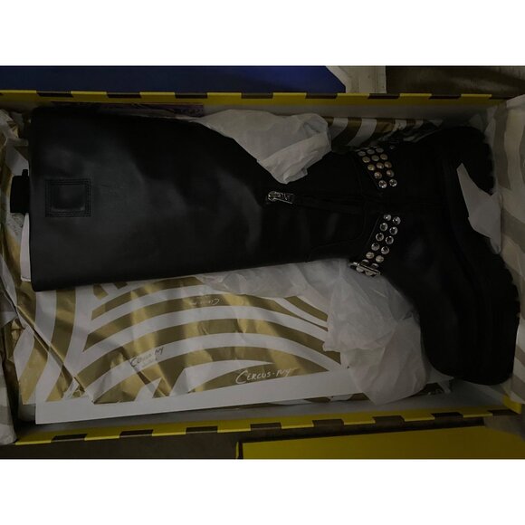 Circus NY By Sam Edelman Womens Hayes Moto Boots Black Leather Size 7.5M NIB - Picture 6 of 6